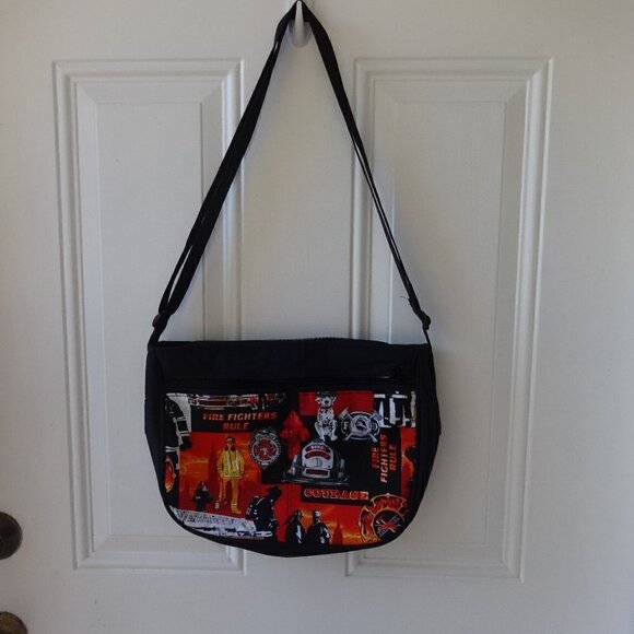 Firefights Rule bag made in USA 10x13 shoulder /cross body canvas exterior black - Picture 3 of 7